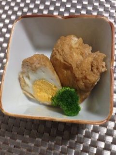 簡単!巾着!油揚げ玉子詰め煮-レシピのメイン写真
