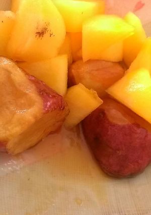 柿と大学いもレンジでチン-レシピのメイン写真