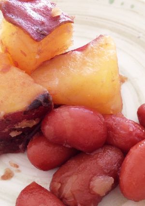 サツマイモと金時豆の甘煮-レシピのメイン写真