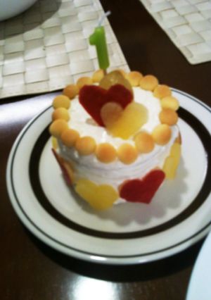 1歳 誕生日ケーキ-レシピのメイン写真