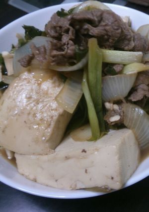 簡単美味！すきやき肉どうふ-レシピのメイン写真