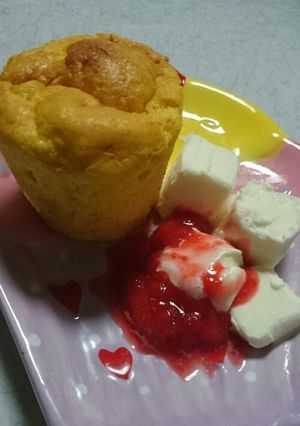 カボチャのカップシフォンケーキ❤-レシピのメイン写真