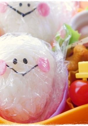 おばけちゃんnoラップおにぎり☆キャラ弁-レシピのメイン写真