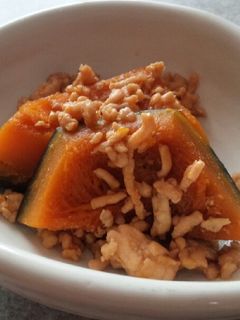 ご飯のおかずになるカボチャのそぼろ煮♡-レシピのメイン写真