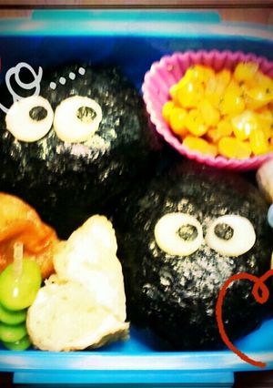 簡単キャラ弁★まっくろくろすけ-レシピのメイン写真