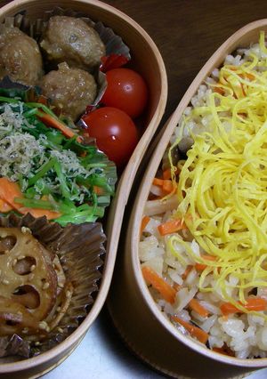 お弁当(72)三つ葉のしらす和え-レシピのメイン写真