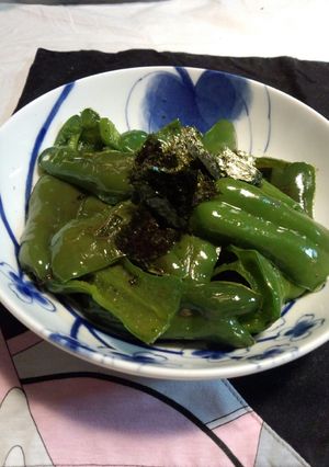 苦くない！？簡単ピーマンの焼き蒸し-レシピのメイン写真