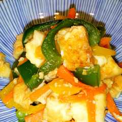 รูปของ くずし厚揚げ・残り野菜⭐中華風味噌炒め♪
