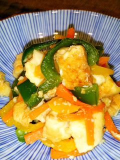 くずし厚揚げ・残り野菜⭐中華風味噌炒め♪-レシピのメイン写真