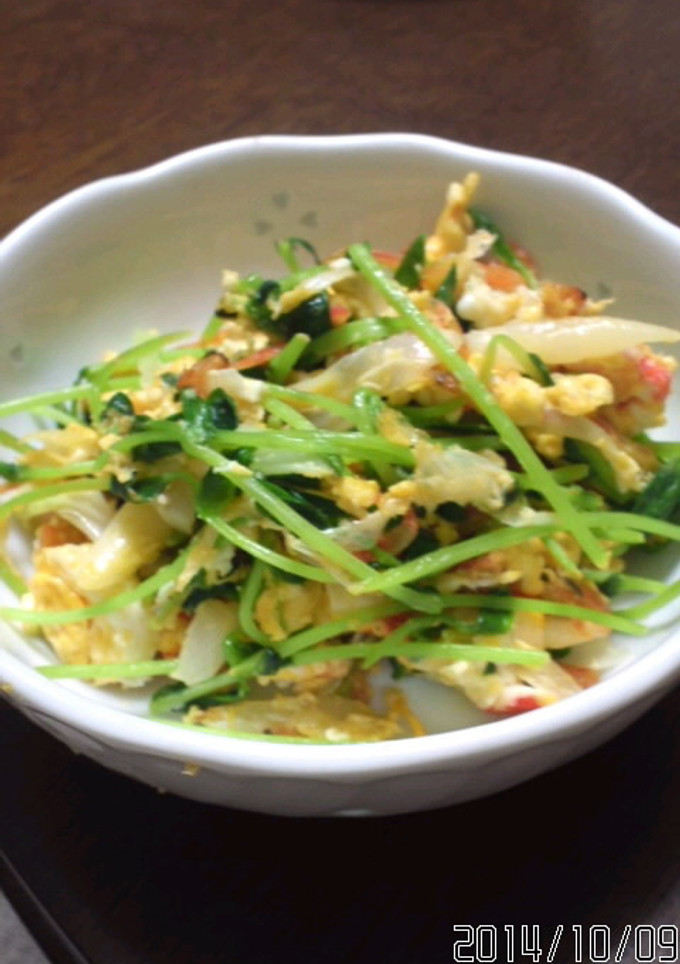 豆苗何でも炒め-レシピのメイン写真