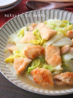 簡単!トロッと柔らか鶏胸肉と白菜の中華煮-レシピのメイン写真