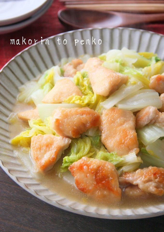 簡単！トロッと柔らか鶏胸肉と白菜の中華煮-レシピのメイン写真