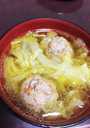 白菜と肉団子のスープ-レシピのメイン写真