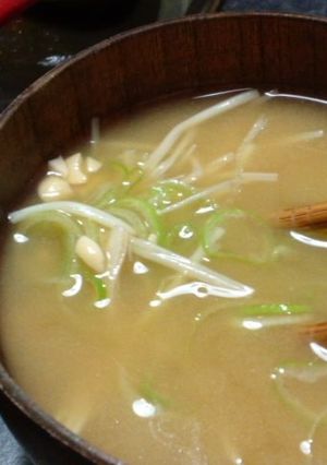 えのきと納豆のみそ汁-レシピのメイン写真