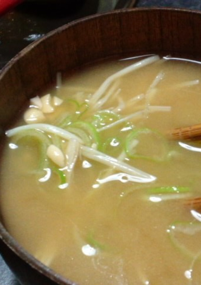 えのきと納豆のみそ汁-レシピのメイン写真