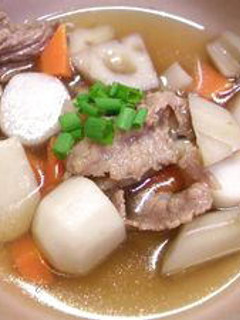 スジ肉のゆで汁利用 牛肉と根菜のスープ煮-レシピのメイン写真