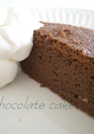 洋梨のチョコレートケーキ（スフレタイプ）-レシピのメイン写真