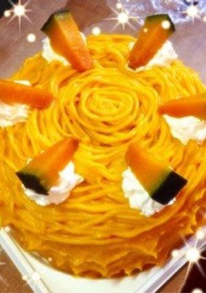 ハロウィン！本格かぼちゃケーキ♡-レシピのメイン写真