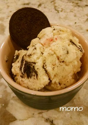 簡単ボールひとつで チョコミントアイス　-レシピのメイン写真