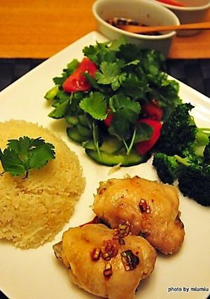 海南鶏飯（炊飯器で）-レシピのメイン写真
