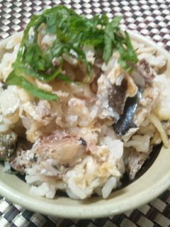 秋刀魚と新生姜の炊き込みご飯-レシピのメイン写真