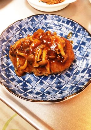 ☆簡単に☆きのこ照り焼きハンバーグ☆-レシピのメイン写真