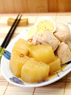 大根と鶏肉、卵の煮物。炊飯器で柔らか-レシピのメイン写真