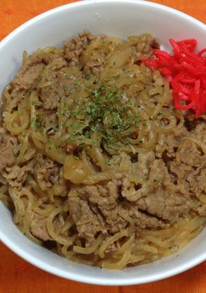 簡単〜我が家の牛丼-レシピのメイン写真