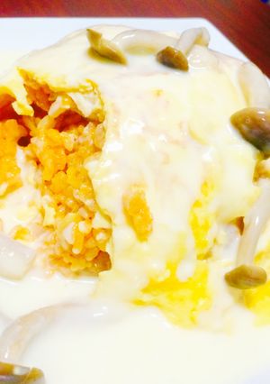 ホワイトオムライス-レシピのメイン写真