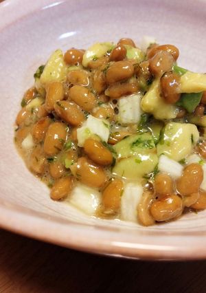 家族みんなで納豆アボカド-レシピのメイン写真