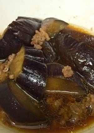 レンジで簡単☆茄子とひき肉煮-レシピのメイン写真