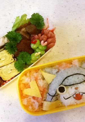 妖怪ウォッチ☆ブシニャンのキャラ弁☆☆-レシピのメイン写真