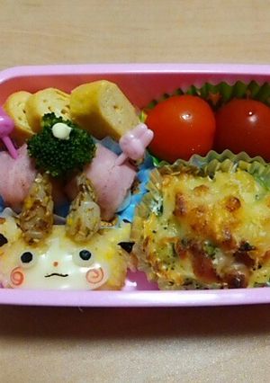 キャラ弁 ジバコマ(妖怪ウォッチ)-レシピのメイン写真