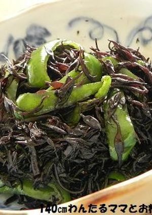 簡単★ひじきとピーマンのしょうゆ炒め煮-レシピのメイン写真