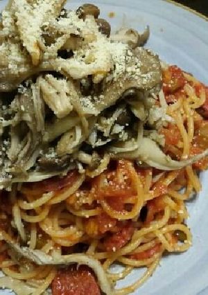 たっぷりキノコのトマトソースパスタ★-レシピのメイン写真