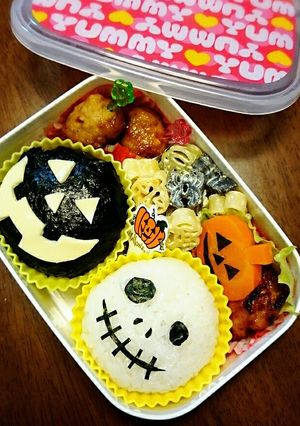 キャラ弁★ハロウィン★ジャック★かぼちゃ-レシピのメイン写真