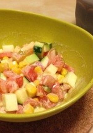 カレー風味の夏らしい爽やかサラダ！-レシピのメイン写真