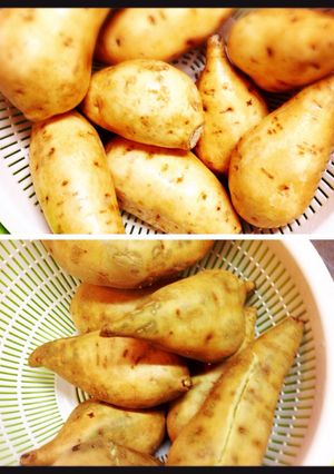 牛乳パックで簡単蒸かし芋♪レンジにお任せ-レシピのメイン写真