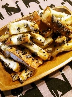 食パン・パンの耳de黒胡麻かりん糖♪-レシピのメイン写真