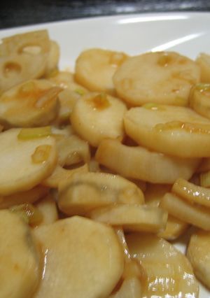 長いもとレンコンのめんつゆ焼き-レシピのメイン写真