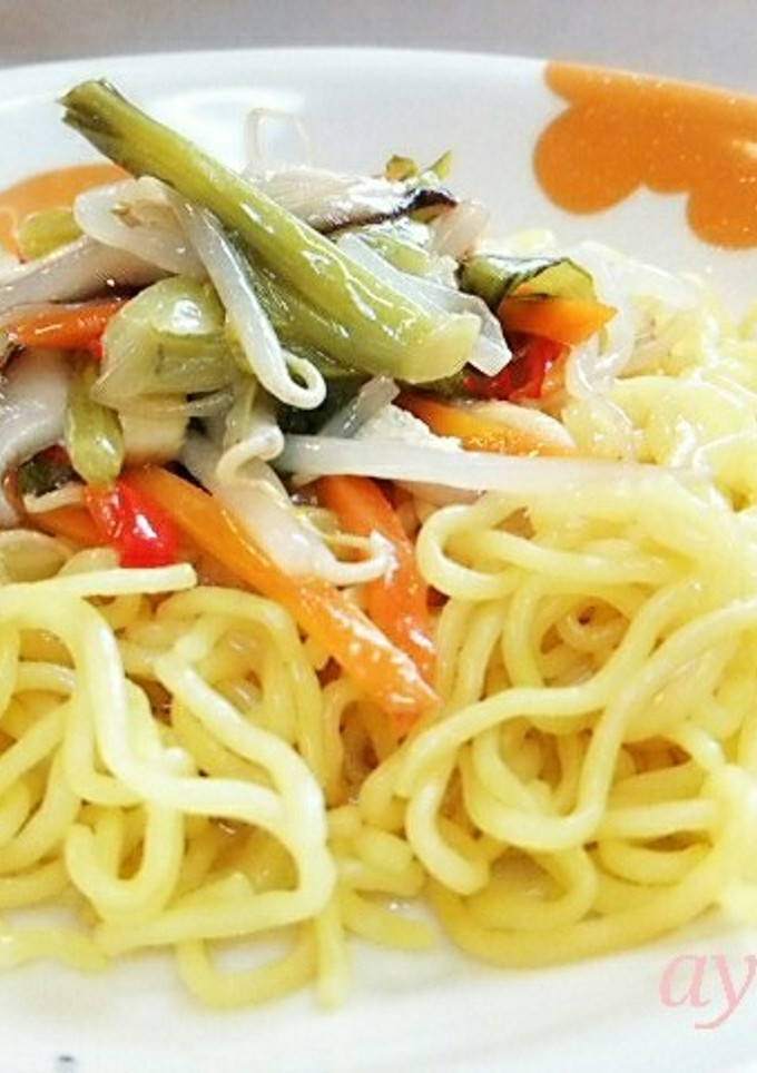 ☆リメイク☆煮浸しdeあんかけ焼きそば-レシピのメイン写真