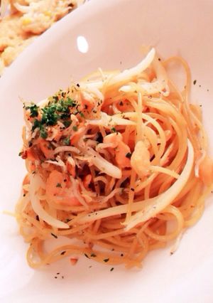 しゃけとしらすのパスタ〜和風バター醤油〜-レシピのメイン写真