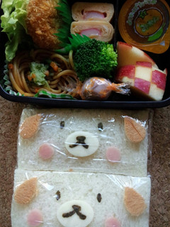 ♡キャラ弁♡サンドイッチのわんちゃん-レシピのメイン写真
