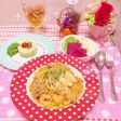 簡単♡豚キムチのクリームパスタ♡