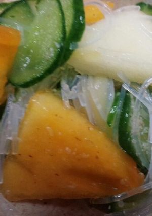 柿とりんごの酢の物-レシピのメイン写真