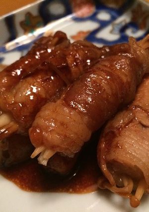 豚肉のえのき巻　バルサミコソース-レシピのメイン写真