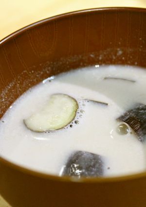 茄子と西京味噌のミルクスープ-レシピのメイン写真