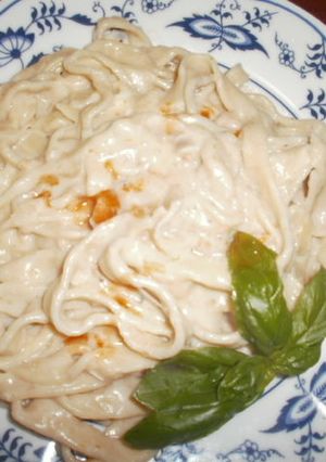 小麦粉と卵で作る手打ちクリームパスタ♪-レシピのメイン写真