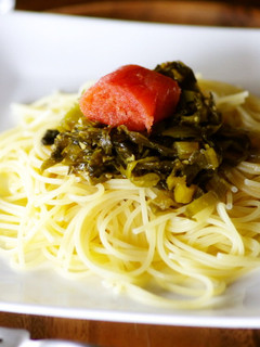<お家カフェ>高菜と明太子パスタ-レシピのメイン写真