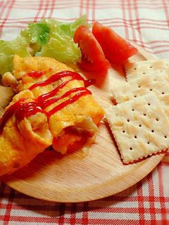 カリフラワーとベーコンのとろーりオムレツ-レシピのメイン写真